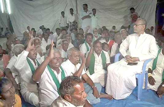 ஹைட்ரோகார்பன் திட்டத்தை செயல்படுத்தினால் டெல்டா விவசாயிகள் குமுறி எழுவார்கள்-பழ.நெடுமாறன்