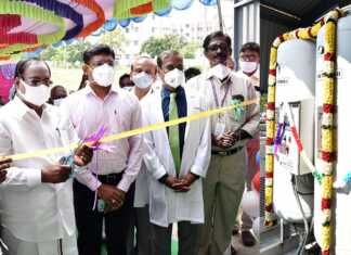 திருவண்ணாமலை அரசு மருத்துவக்கல்லூரி மருத்துவமனையில், பாரத பிரதமர் மேம்பாட்டு நிதியின் கீழ் ஆக்ஸிஜன் உற்பத்தி ஆலை : தமிழ்நாடு சட்டப்பேரவை துணைத்தலைவர் தொடங்கி வைத்தார்