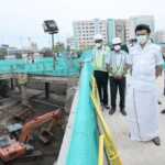 Chief Minister M.K. Stalin inspected the ongoing projects in Chennai and advised them to work safely