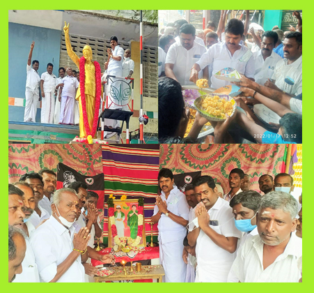 Bharat Ratna MGR in Ammayarkuppam 105th Birthday Celebrations