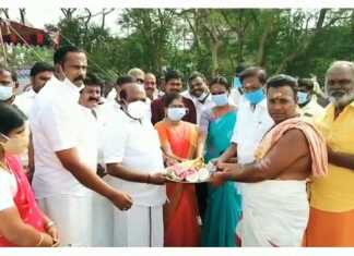 கும்பகோணம் : திருமண்டங்குடி புதிய நேரடி கொள்முதல் சேமிப்புக் கிடங்கு திறப்பு விழா .. தலைமை கொறடா மற்றும் மயிலாடுதுறை எம்.பி திறந்து வைத்தனர்