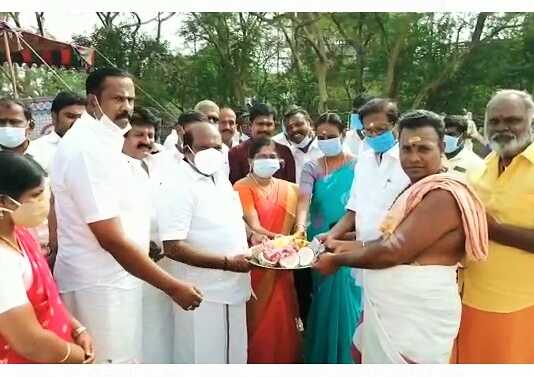 கும்பகோணம் : திருமண்டங்குடி புதிய நேரடி கொள்முதல் சேமிப்புக் கிடங்கு திறப்பு விழா .. தலைமை கொறடா மற்றும் மயிலாடுதுறை எம்.பி திறந்து வைத்தனர்