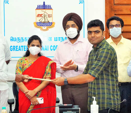 சிங்கார சென்னை 2.0 திட்டம் : பெருநகர சென்னை மாநகராட்சிப் பகுதிகளில் ரூ 176.94 கோடி மதிப்பிலான மழைநீர் வடிகால் … மேயர் முன்னிலையில் பணி ஆணை வழங்கப்பட்டது ..