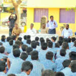 Awareness program for students at Government Boys’ High School led by Ponneri Police Inspector -2