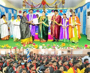 பொன்னேரி ஸ்ரீதேவி அறிவியல் மற்றும் கலைக்கல்லூரி பட்டமளிப்பு விழா : 320 மாணாக்கர்களுக்கு டாக்டர் கனிமொழி எம்.பி பட்டங்களை வழங்கினார்