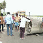 Kanchipuram motorists suffer due to sudden railway gate work without warning … People open the new flyover that was on the verge of opening-1 (2)