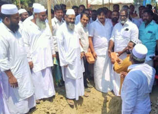 பொன்னேரி : மாபூஸ்கான்பேட்டையில் புதிய மசூதிக்கான அடிக்கல் நாட்டு விழா : பொன்னேரி மற்றும் வேளச்சேரி எம்.எல்.ஏ க்கள் பங்கேற்பு ..
