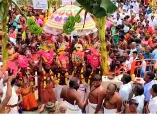 வடகுடியில் தமிழ்முறைப்படி நடைப்பெற்ற அழகிய உடனாகிய பூவணநாதர் சுவாமி திருக்கோயில் திருக்குட நன்னீராட்டு விழா ..