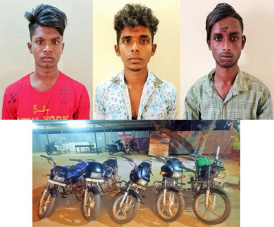Private police have arrested three persons