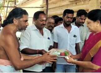வி.கே சசிகலா, இன்று கும்பகோணம் பகுதிகளில் உள்ள சிவ மற்றும் வைணவ திருக்கோயில்களில் சாமி தரிசனம் ..