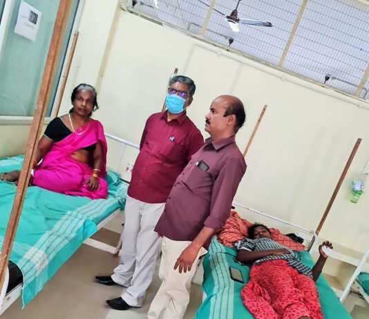 அமரம்பேடு கிராமத்தில் காட்டுத்தேனீக்கள் கொட்டி 49 பேர் மயக்கம் : மருத்துவமனையில் சிகிச்சைக்கு அனுமதி ..