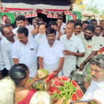 AIADMK held free summer neermor pandhal opening ceremonies at 4 places in Ponneri area – Tiruvallur North District Secretary Siruniyam P. Balaraman inaugurated the event-1 (2)