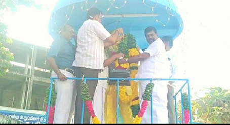 Ambedkar's 131st Birthday Celebration at Ponneri - Balarama pays homage to Ambedkar statue-pic (2)