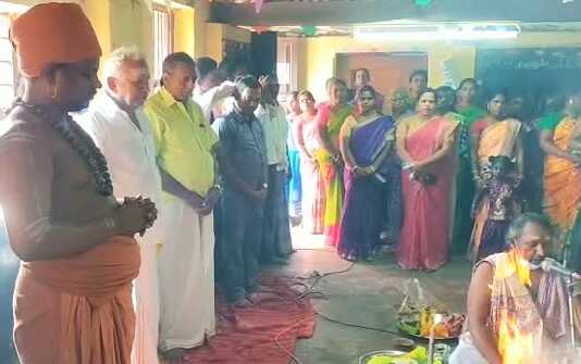 முள்ளுக்குடியில் தருமபுரம் ஆதின தொடக்கப்பள்ளிக்கு ரூ.50 லட்சம் மதிப்பிலான புதிய கட்டட பணிக்கான பூமி பூஜை..