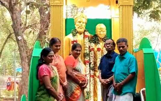 சென்னையிலிருந்து கடையம் நோக்கி புறப்படும் … பாரதி மற்றும் செல்லம்மாள் இணைந்திருக்கும் திருவுருவச் சிலை தாங்கிய ரதயாத்திரை ..