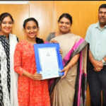 Ira Chethana, a ninth standard school student awarded by the Government of Tamil Nadu – presented the award by the Minister of Social Welfare and Women’s Rights