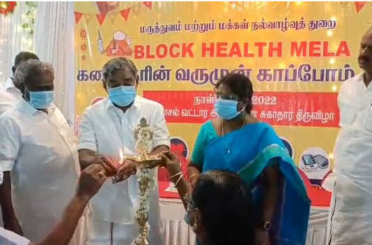 புதுக்குடியில் தேசியவிழாவாக கொண்டாடப்பட்ட கலைஞரின் வரும் முன் காப்போம் மருத்துவத்திட்ட முகாம்