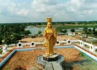 திருக்காவலூரில் நாளை நடைப்பெறும் ஆசியக் கண்டத்திலேயே மிகப்பெரிய அளவில் அமைக்கப்பட்டுள்ள 53 அடி உயர அடைக்கல மாதா வெண்கலச் சிலை திறப்பு விழா ..
