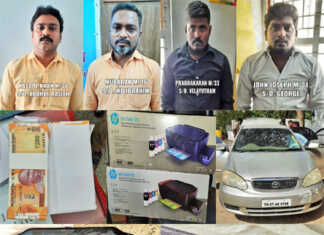 கட்டுக்கட்டாக 200 ரூபாய் கள்ளநோட்டுக்களுடன் பிடிப்பட்ட 6 பேரை கைது செய்து மணலி புதுநகர் போலீசார் விசாரணை !