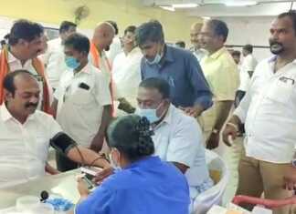 திருநின்றவூரில் திருவள்ளூர் மேற்கு மாவட்ட பாஜக பட்டியலின அணி மற்றும் தனியார் மருத்துவமனை இணைந்து வழங்கிய மாபெரும் இலவச சிறப்பு மருத்துவ முகாம் ..