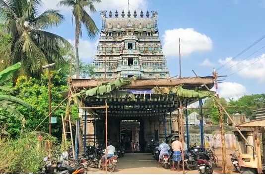 கொடியேற்றத்துடன் தொடங்கிய திருக்கோடிக்காவல் திரிபுர சுந்தரி சமேத திருகோடீஸ்வரசுவாமி திருக்கோயில் சித்திரை பிரமோற்சம்..