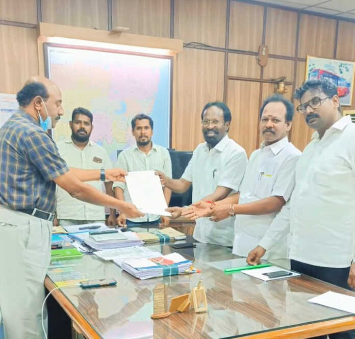 Tiruvallur MP Jayakumar requests the Managing Director of the Transport Corporation to run government buses on the Minsur to Vandalur Outer Ring Road-pic (2)