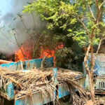 Vehicles parked in front of the Ponneri branch jail suddenly caught fire-2 (2)
