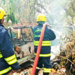 Vehicles parked in front of the Ponneri branch jail suddenly caught fire-3 (2)