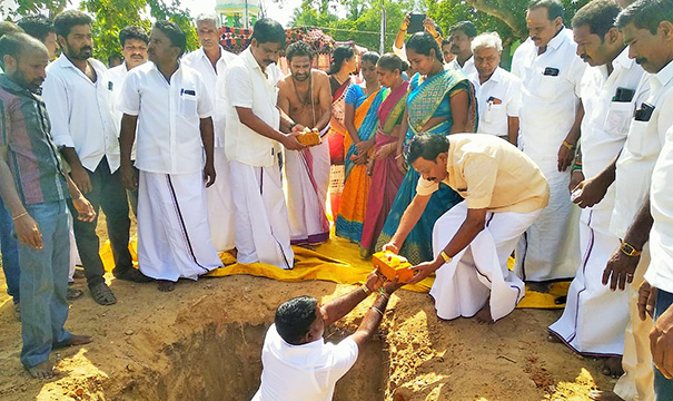 Foundation stone laying ceremony for new buildings for 23 primary schools at an estimated cost of Rs. 4.35 crore in Minsur Union-4 (2)