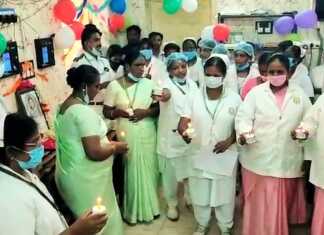 உலக செவிலியர் தினவிழா : கும்பகோணம் அரசு மாவட்ட தலைமை மருத்துவமனையில் செவிலியர்கள் சேவை உறுதி மொழியேற்பு