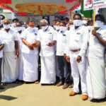 Opposition to the release of Perarivalan – Peaceful protest held by the Congress in Ponneri with a white cloth tied around the mouth-2 (2)