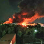 Sudden fire at a spare parts factory for famous car companies in Oragadam-2 (2)
