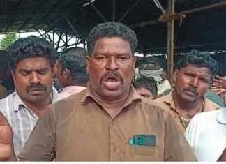 திருப்பனந்தாள் ஒழுங்குமுறை விற்பனைக் கூடத்தில் பருத்தி விலை நிர்ணயக் குளறுபடி : விவசாயிகள் சாலை மறியல் போராட்டம் ..