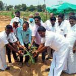 Kanchipuram A sapling planting ceremony was held on the eve of World Environment Day to transform Thevariyambakkam panchayat into a Masilla panchayat-1 (2)