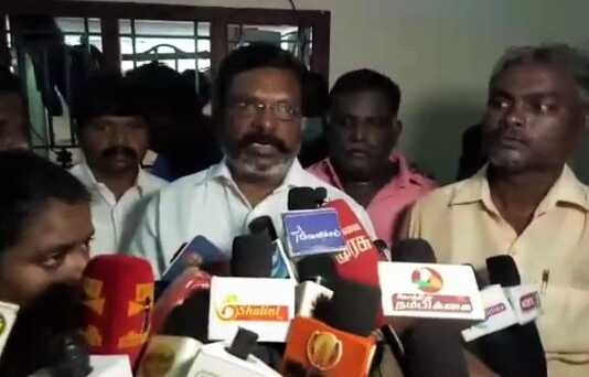 முத்துப்பேட்டை : மின் தட்டுப்பாட்டிற்கு தமிழக அரசு மட்டுமல்ல மத்திய அரசும் பொறுப்பேற்க வேண்டும் .. விசிக தலைவர் தொல்.திருமாவளவன் ..