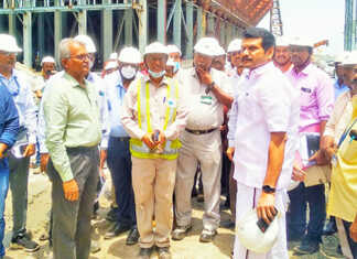 திருவள்ளூர் : ஊரணம்பேட்டில் அமையவுள்ள அலகு 4 அனல் மின் நிலையத்தில் அமைச்சர் செந்தில்பாலாஜி ஆய்வு ..