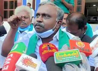 திருவாரூர் மாவட்ட ஆட்சியர் அலுவலக வாசல் முன்பு விவசாயிகள் பல்வேறு கோரிக்கைகளை வலியுறுத்தி காத்திருப்பு போராட்டம் ..