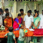 Kanchipuram Assembly Member CVMP Ehilarasan inaugurated the new classroom building of the Panchayat Union in Ariya Perumbakkam in the presence of school students-1 (2)
