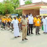 Namakkal Solid waste management cycle rally held at Mallasamudra-3 (2)