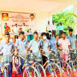 2278 school students were given free bicycles in Ponneri Education District-1 (2)