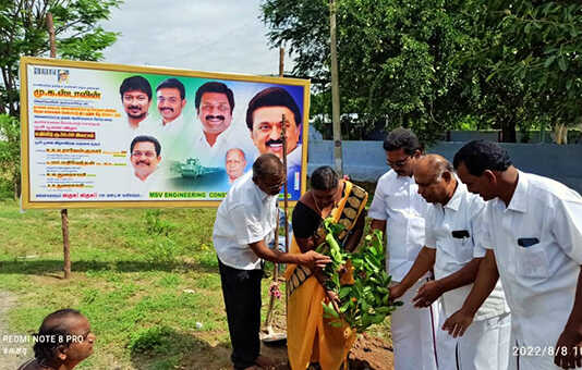 ராசிபுரம் அடுத்துள்ள அளவாய்பட்டி ஊராட்சியில் நடைப்பெற்ற ரூ. 50 லட்சம் மதிப்பீட்டில் தார்சாலை அமைப்பதற்கான பூமி பூஜை …
