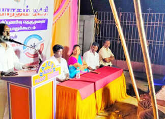 பழவேற்காட்டில் நடைப்பெற்ற புரட்சி பாரதம் கட்சியின் அரசியல் விழிப்புணர்வு தெருமுனை பொதுக்கூட்டம் –