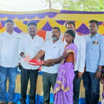Thiruvallur On the occasion of the International Tribal Day, the state leader K. Saravanan provided welfare assistance to the tribal people-1 (2)