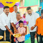 Thiruvallur On the occasion of the International Tribal Day, the state leader K. Saravanan provided welfare assistance to the tribal people-3 (2)