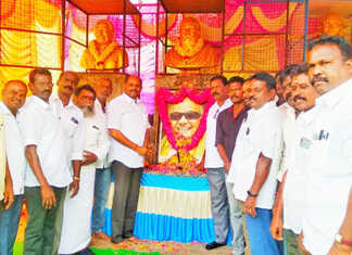 முன்னாள் முதல்வர் கலைஞரின் நான்காம் ஆண்டு நினைவு தினம், அத்திப்பட்டு முதல்நிலை ஊராட்சியில் அனுசரிப்பு : கலைஞரின் திருவுருவ படத்திற்கு மல்தூவி புகழஞ்சலி..