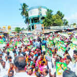 A protest demonstration was held in Ponneri on behalf of Tiruvallur North District AIADMK against the increase in electricity tariff-3 (2)