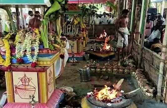 திருவாரூர் அருகே மிகச்சிறப்பாக நடைப்பெற்ற மூன்று ஆலயங்களின் அஷ்டபந்தன மகா கும்பாபிஷேக விழா ..