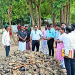 District Collector Dr. Alby John Varghese conducted a surprise field inspection of the project works in Meenjur union panchayats-4 (2)