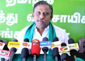 காஞ்சிபுரம் அருகே விவசாயிகள் சங்க தலைவர் பி.ஆர்.பாண்டியன் கைதாகி விடுதலை..