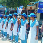 Human chain of awareness about the distribution of khandana held in Kancheepuram – Member of Legislative Assembly CVMP Ehilarasan flag waving-3 (2)